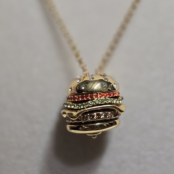 Kate Spade Fast Food Burger Prndant Necklace - Picture 2 of 5